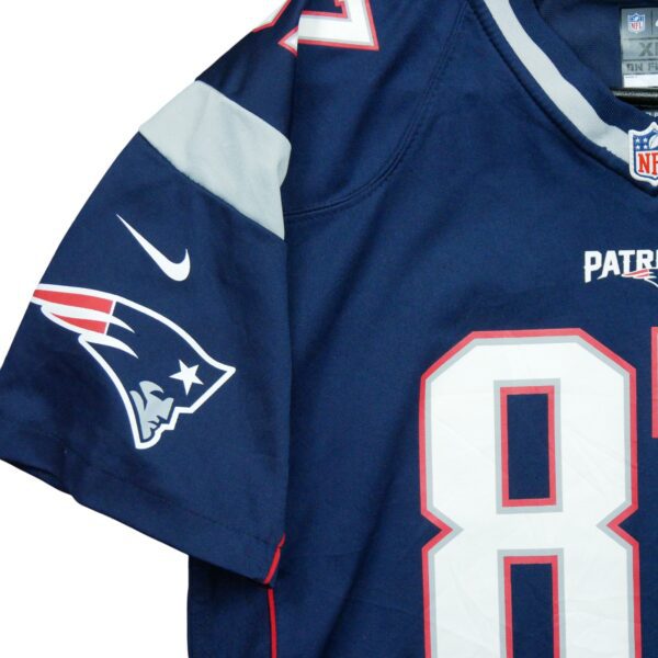 Maillot manches courtes enfant marine Nike Equipe New England Patriots QWE3516