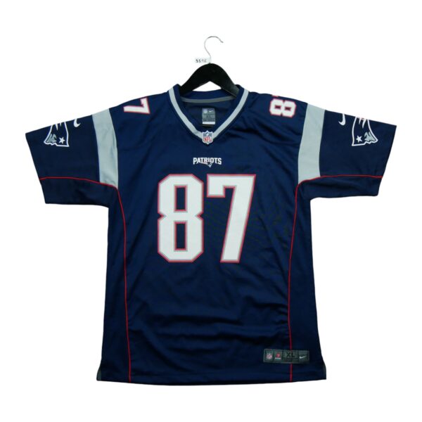Maillot manches courtes enfant marine Nike Equipe New England Patriots QWE3516