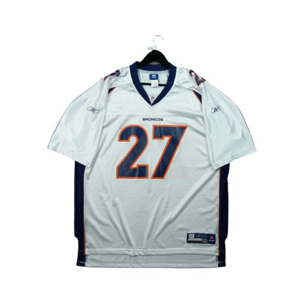 Maillot manches courtes homme blanc Reebok Equipe Denver Broncos QWE3787