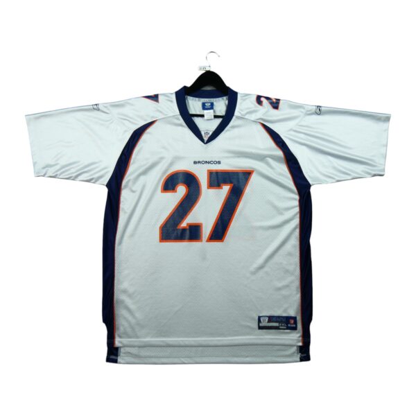 Maillot manches courtes homme blanc Reebok Equipe Denver Broncos QWE3787