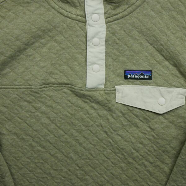Pull femme manches longues beige Patagonia Col a boutons QWE1567