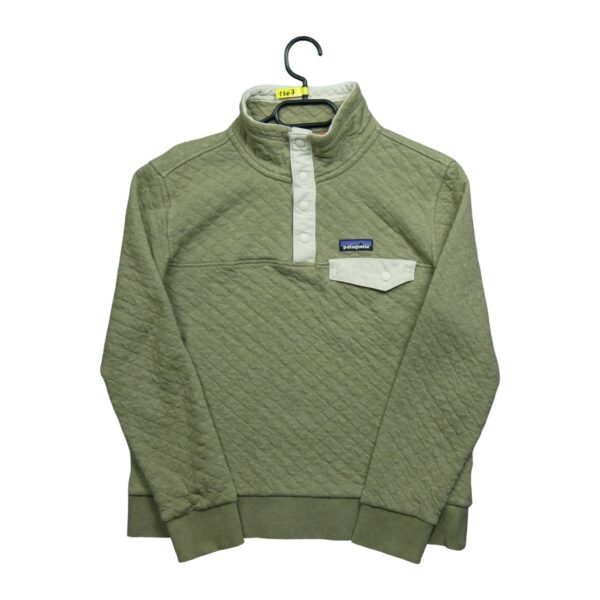 Pull femme manches longues beige Patagonia Col a boutons QWE1567