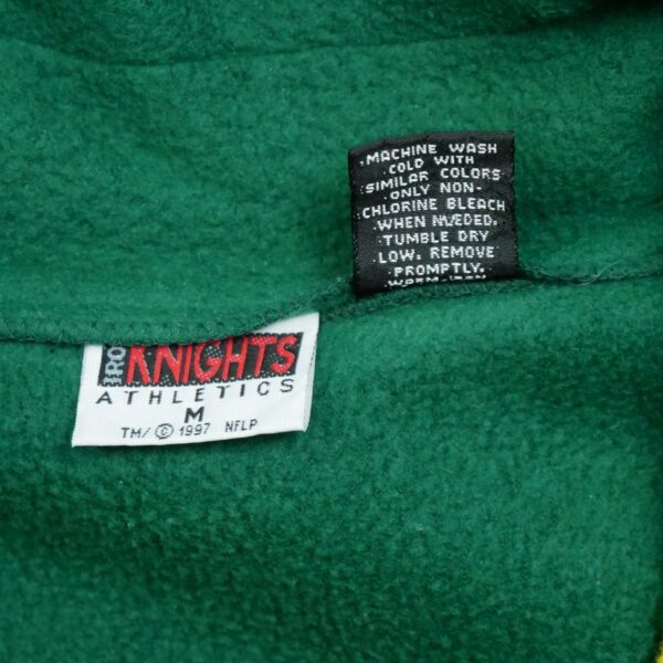 Pull polaires homme manches longues jaune Vintage Col Montant Equipe Green Bay Packers QWE2159
