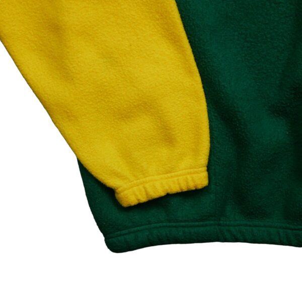 Pull polaires homme manches longues jaune Vintage Col Montant Equipe Green Bay Packers QWE2159