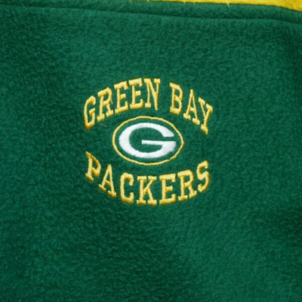 Pull polaires homme manches longues jaune Vintage Col Montant Equipe Green Bay Packers QWE2159