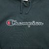 Sweat a capuche femme manches longues noir Champion Col Rond QWE0085