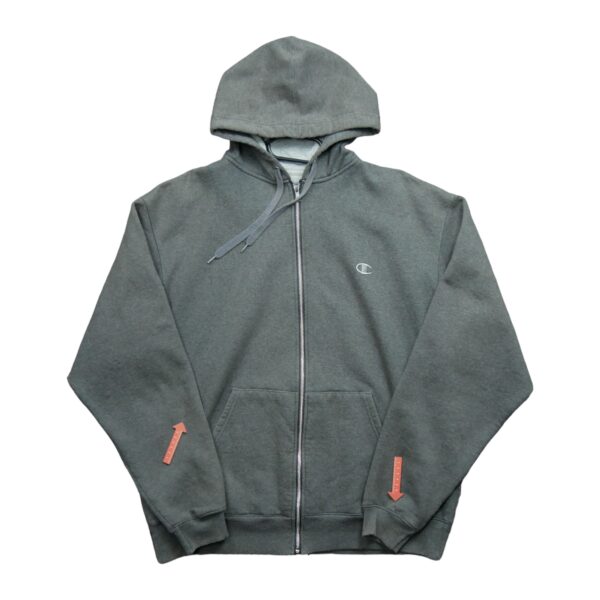 Sweat a capuche homme manches longues gris Champion Col Rond QWE1186