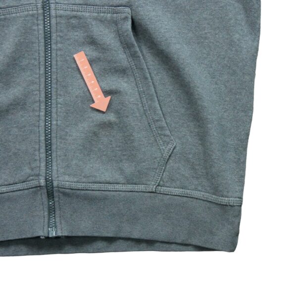 Sweat a capuche homme manches longues gris Nike Col Rond QWE1062