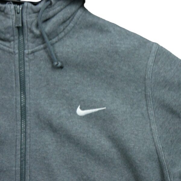 Sweat a capuche homme manches longues gris Nike Col Rond QWE1062