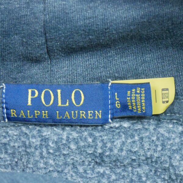 Sweat a capuche homme manches longues gris Polo Ralph Lauren Motif imprime Col Rond QWE1192