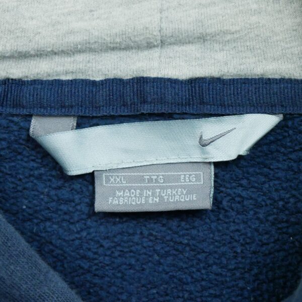 Sweat a capuche homme manches longues marine Nike Motif imprime Col Rond QWE1643