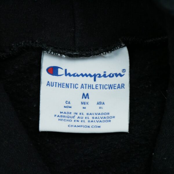 Sweat a capuche homme manches longues noir Champion Motif imprime Col Rond QWE1588