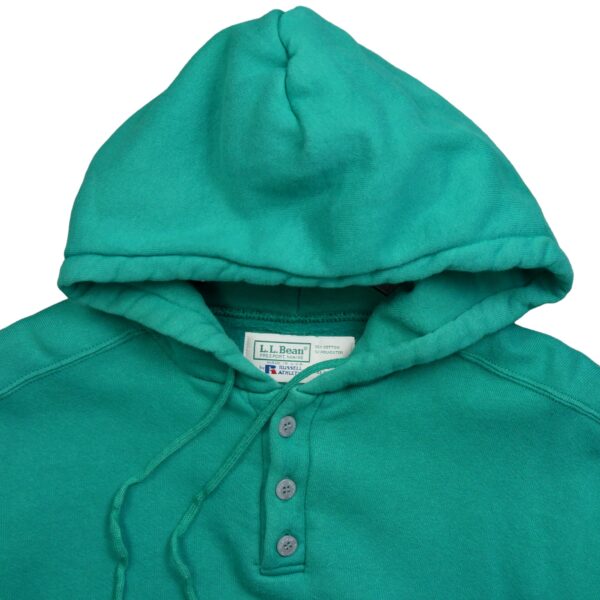 Sweat a capuche homme manches longues turquoise Russell Athletic Col Rond QWE3319