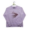 Sweat femme manches longues rose The North Face Motif imprime Col Rond QWE1567