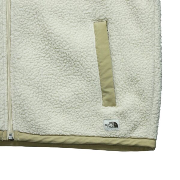 Veste polaires femme manches longues beige The North Face Col Montant QWE3838