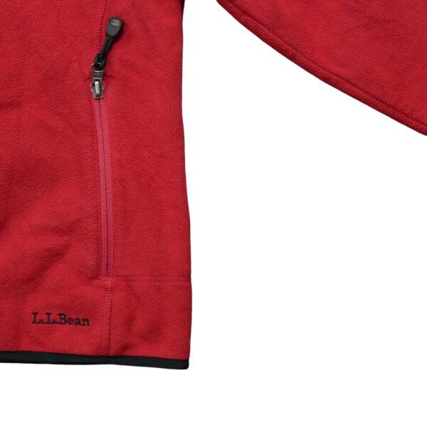 Veste polaires femme manches longues rouge LLBean Col Montant Polartec QWE1069