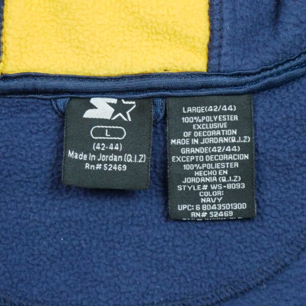 Veste polaires homme manches longues bleu Starter Col Montant QWE3052