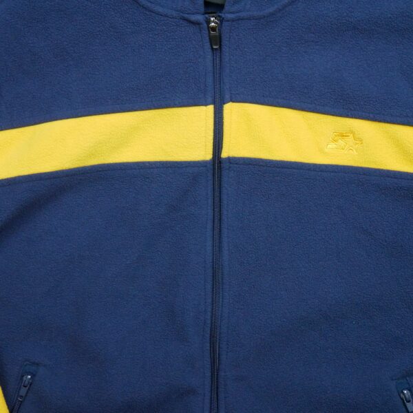 Veste polaires homme manches longues bleu Starter Col Montant QWE3052