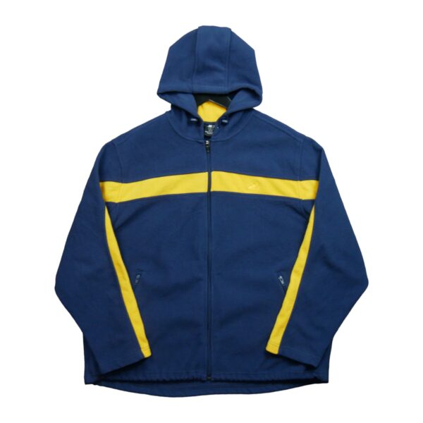 Veste polaires homme manches longues bleu Starter Col Montant QWE3052