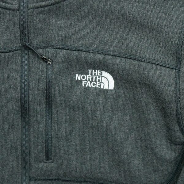 Veste polaires homme manches longues gris The North Face Motif chine Col Montant QWE3399