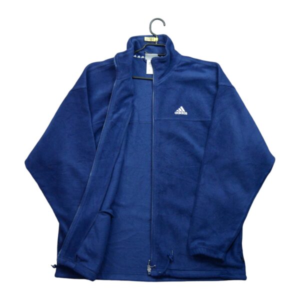 Veste polaires homme manches longues marine Adidas Col Montant QWE1181