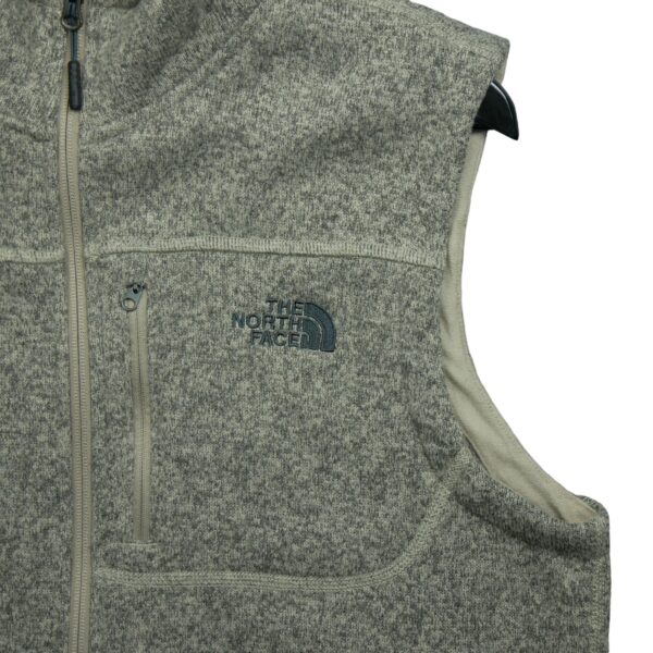 Veste polaires homme sans manches beige The North Face Motif chine Col Montant QWE0575