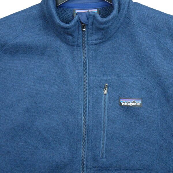Veste polaires homme sans manches bleu Patagonia Col Montant QWE3163