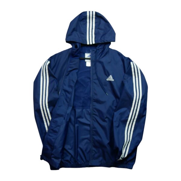 Coupe vent homme manches longues marine Adidas Col Montant QWE0017
