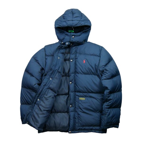 Doudoune enfant manches longues marine Polo Ralph Lauren Col Montant QWE0405