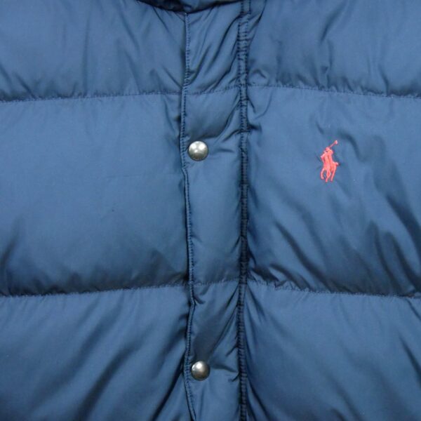 Doudoune enfant manches longues marine Polo Ralph Lauren Col Montant QWE0405