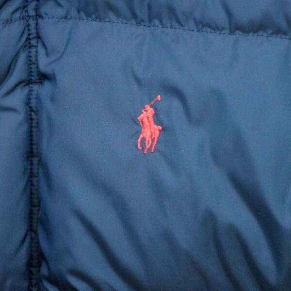 Doudoune enfant manches longues marine Polo Ralph Lauren Col Montant QWE0405