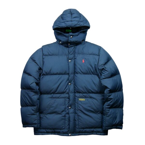 Doudoune enfant manches longues marine Polo Ralph Lauren Col Montant QWE0405