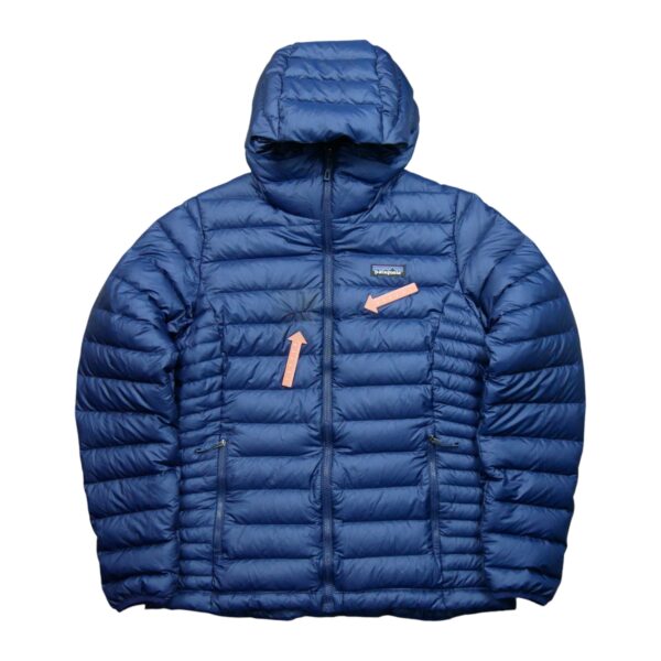 Doudoune femme manches longues marine Patagonia Col Montant QWE2122