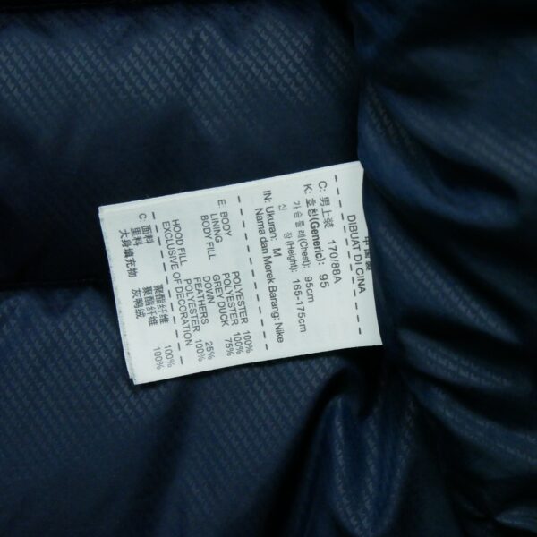 Doudoune homme manches longues marine Nike Col Montant QWE1238