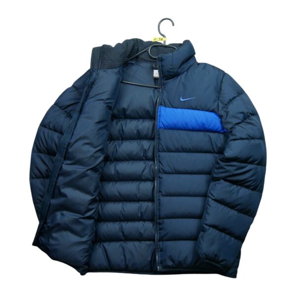 Doudoune homme manches longues marine Nike Col Montant QWE1238