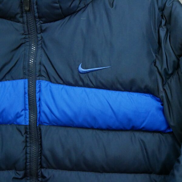 Doudoune homme manches longues marine Nike Col Montant QWE1238