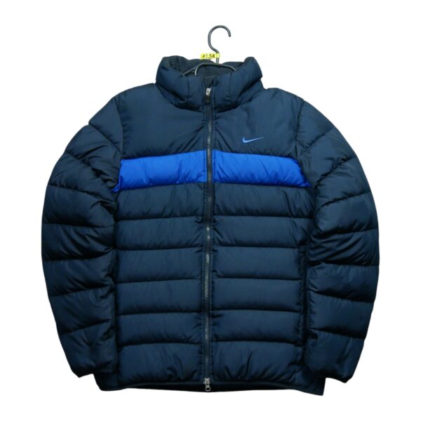 Doudoune homme manches longues marine Nike Col Montant QWE1238