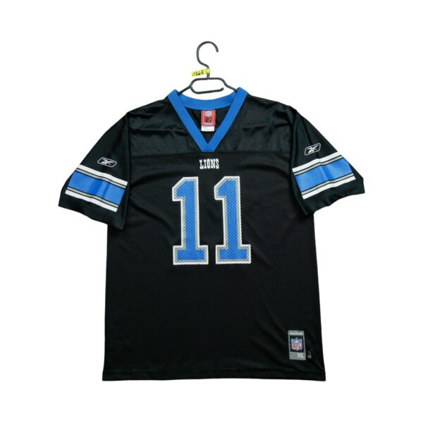 Maillot manches courtes enfant noir NFL Team Apparel Equipe Detroit Lions QWE1268