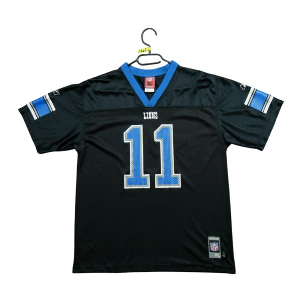Maillot manches courtes enfant noir NFL Team Apparel Equipe Detroit Lions QWE1268