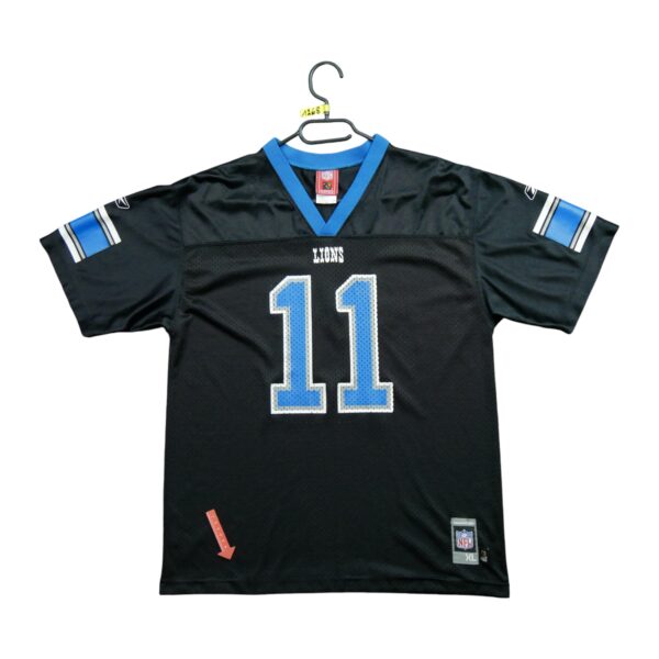 Maillot manches courtes enfant noir NFL Team Apparel Equipe Detroit Lions QWE1268