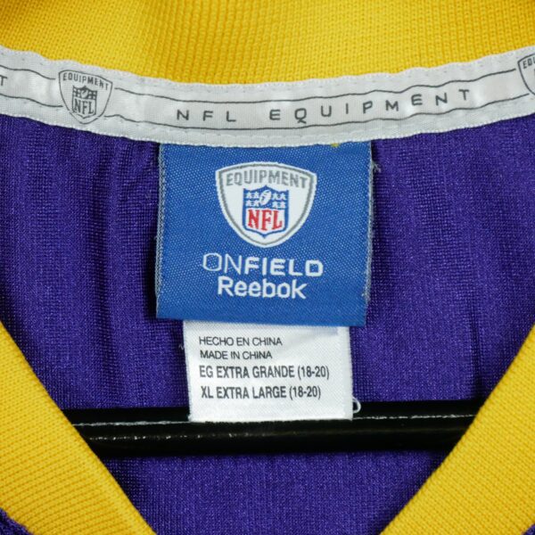 Maillot manches courtes enfant violet Reebok Equipe Minnesota Vikings QWE3792