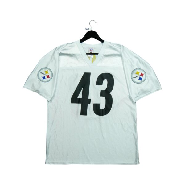 Maillot manches courtes homme blanc NFL Team Apparel Equipe Pittsburgh Steelers QWE3703