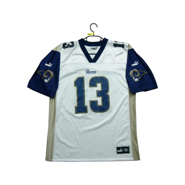Maillot manches courtes homme blanc Puma Equipe Los Angeles Rams QWE1259