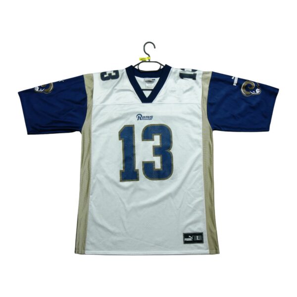 Maillot manches courtes homme blanc Puma Equipe Los Angeles Rams QWE1259