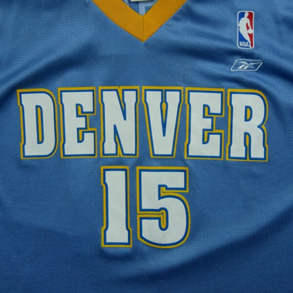 Maillot manches courtes homme bleu clair Reebok Equipe Nuggets de Denver QWE1578