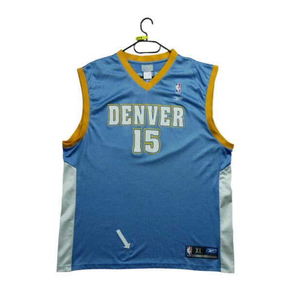 Maillot manches courtes homme bleu clair Reebok Equipe Nuggets de Denver QWE1578