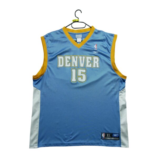 Maillot manches courtes homme bleu clair Reebok Equipe Nuggets de Denver QWE1578