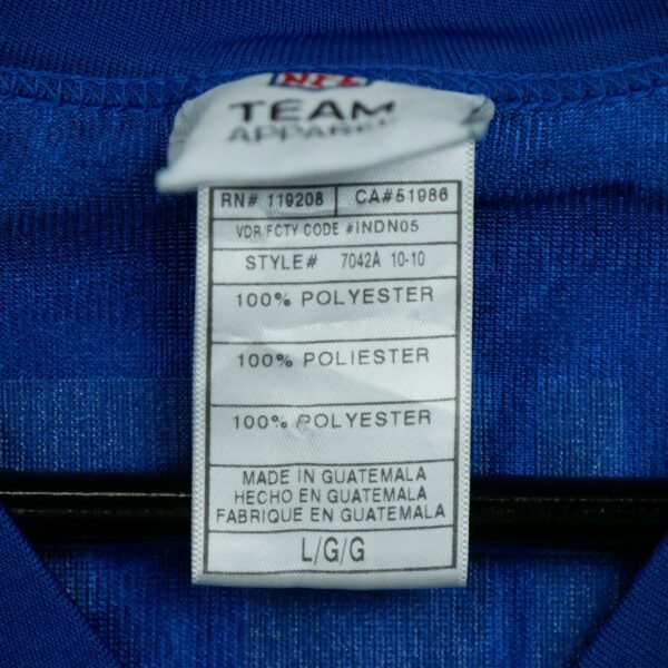 Maillot manches courtes homme bleu NFL Team Apparel Equipe Indianapolis Colts QWE0550