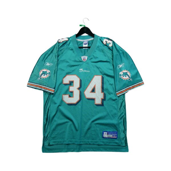 Maillot manches courtes homme turquoise Reebok Equipe Miami Dolphins QWE0451
