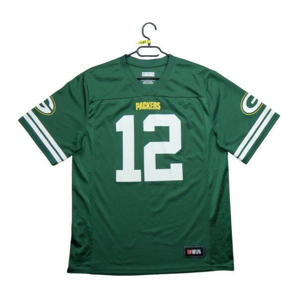 Maillot manches courtes homme vert NFL Team Apparel Equipe Green Bay Packers QWE1087